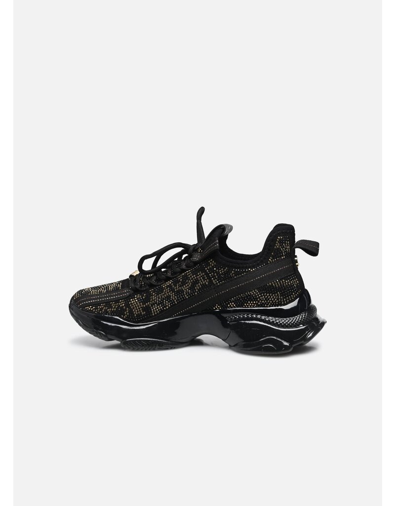 STEVE MADDEN SM11003512-MAXILLA S-BLK/GOLD