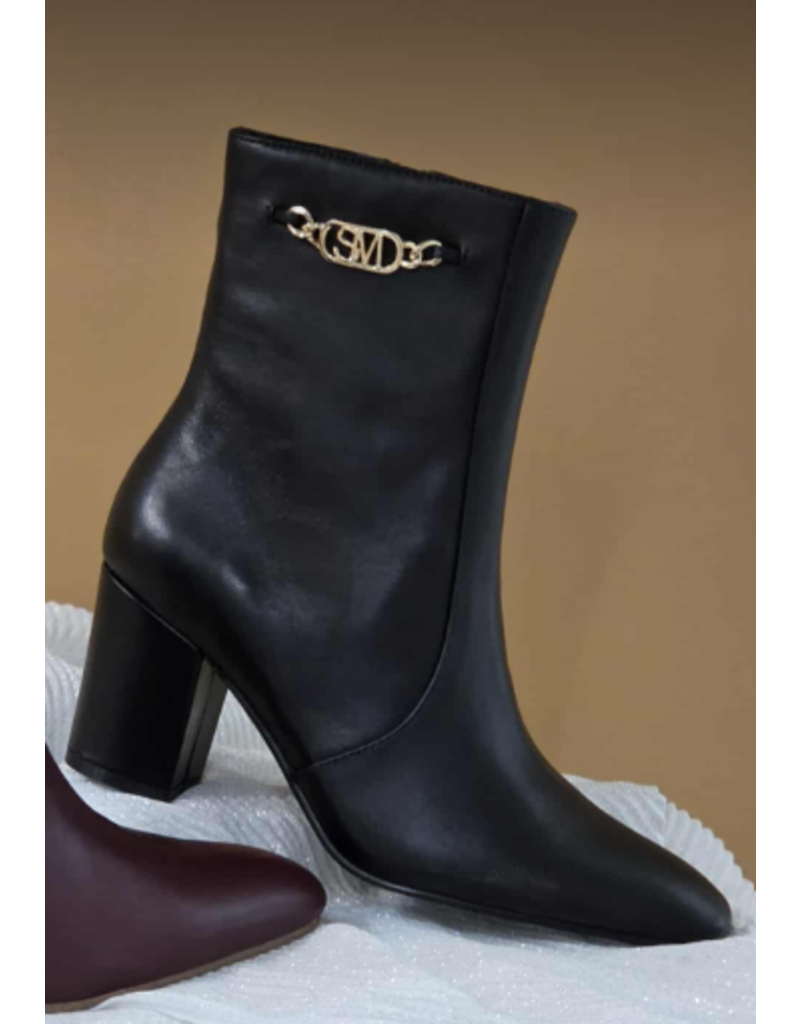STEVE MADDEN 11004971-GENEEVA-BLACK LEATHER