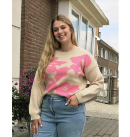 MDM 3.50.210.16-SWEATER-BEIGE/PINK