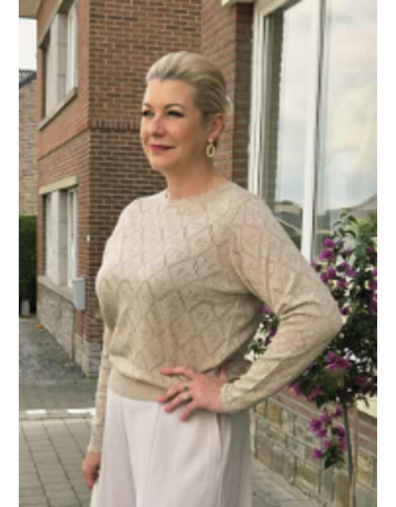 YES-ZEE 01M020-MAGLIA GIROCOLLO-BEIGE