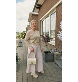 YES-ZEE 01P356-PANTAGONNA PINCES-BEIGE ROSATO