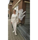 YES-ZEE 01P370-PANTALONE PUNTO MILANO-AVORIO