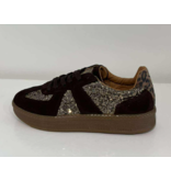 STEVE MADDEN 11004942-ELINAH-SUEDE/GOLD GLITTER