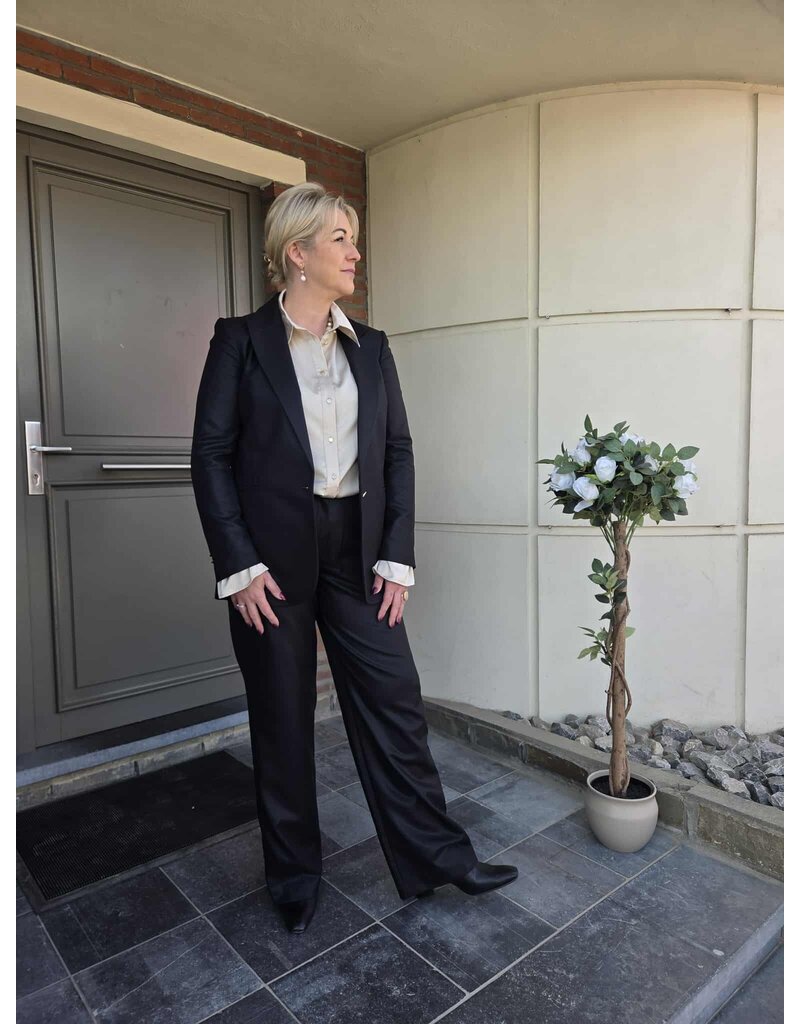 YES-ZEE 01G017-GIACCA DONNA-NERO