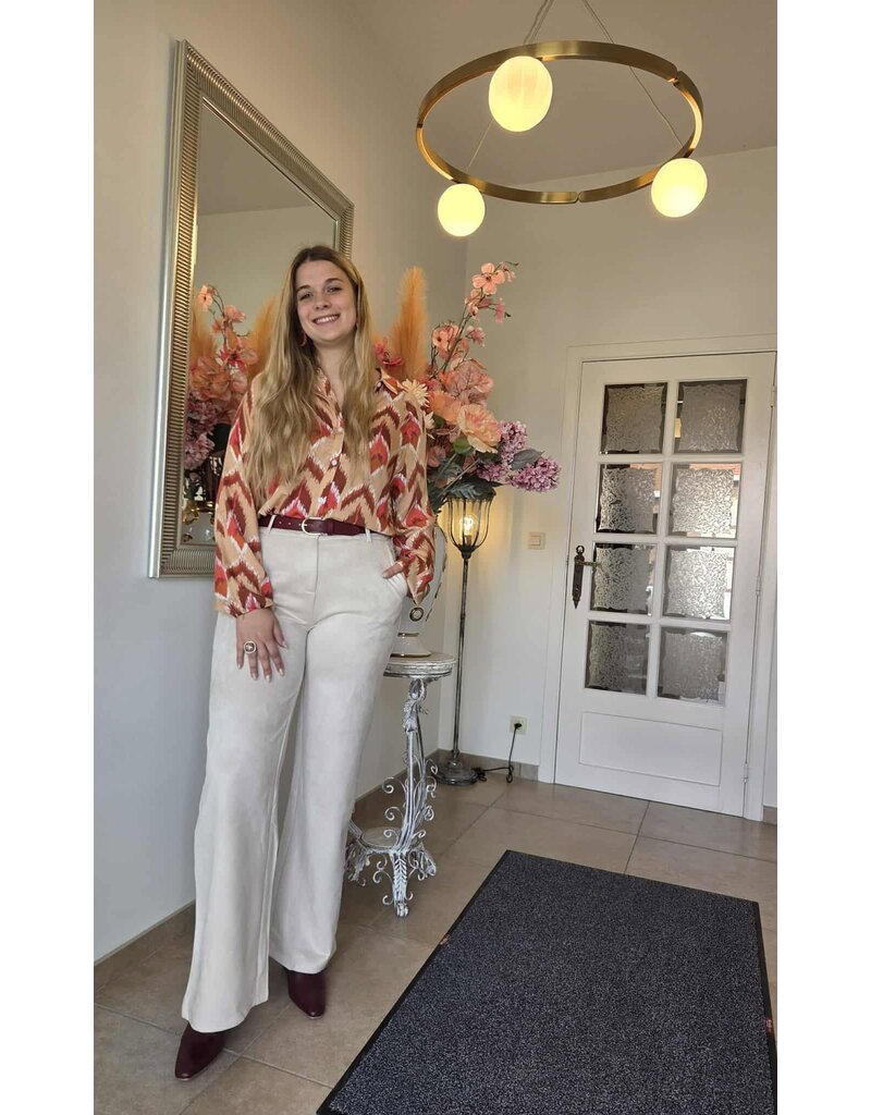 Smashed Lemon 25571-BLOUSE-MULTI RED