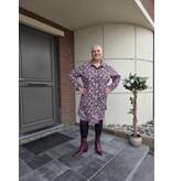 POMME ROUGE PARIS OVERHEMDJURK MET PRINT CC6516 VIOLET