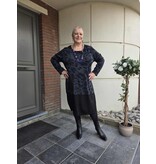 POMME ROUGE PARIS BLAUWE JURK MET PRINT C6591 BLEU