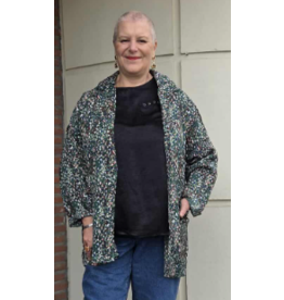 POMME ROUGE PARIS BLAZER MET LUIPAARDPRINT C6528 GROEN