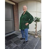 POMME ROUGE PARIS BLOUSE MET PRINT T3748 GROEN