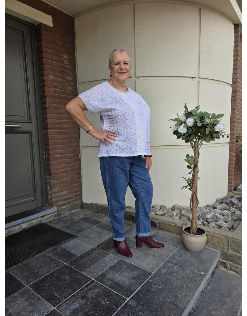 POMME ROUGE PARIS WIT T SHIRT C8013