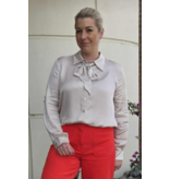 YES-ZEE 01C019-CAMICIA FIOCCO COLLO-BEIGE ROSATO