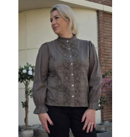 C'est Beau la Vie! 66CB2CH203-CHEMISE-DARK OLIVE