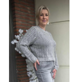 YES-ZEE 01M082-MAGLIA GIROCOLLO RELAXED-GRIGIO CHIARO
