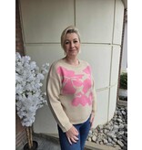 MDM 3.50.210.16-SWEATER-BEIGE/PINK