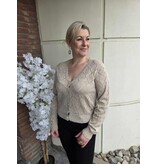 YES-ZEE 01M021-MAGLIA CARDIGAN-BEIGE