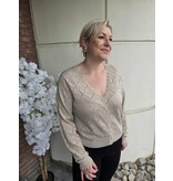 YES-ZEE 01M021-MAGLIA CARDIGAN-BEIGE