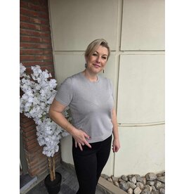 YES-ZEE 01M101-MAGLIA GIROCOLLO-GRIGIO PERLA