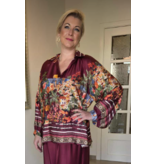 C'MELODIE BLOUSE MET PRINT-BORDEAUX