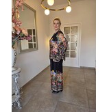 C'MELODIE BLOUSE MET PRINT-ZWART