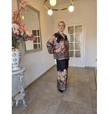 C'MELODIE BROEK MET PRINT-ZWART