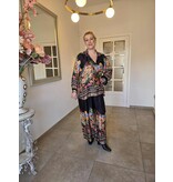 C'MELODIE BROEK MET PRINT-ZWART