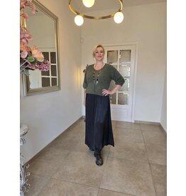 C'MELODIE LANGE ROK-ZWART
