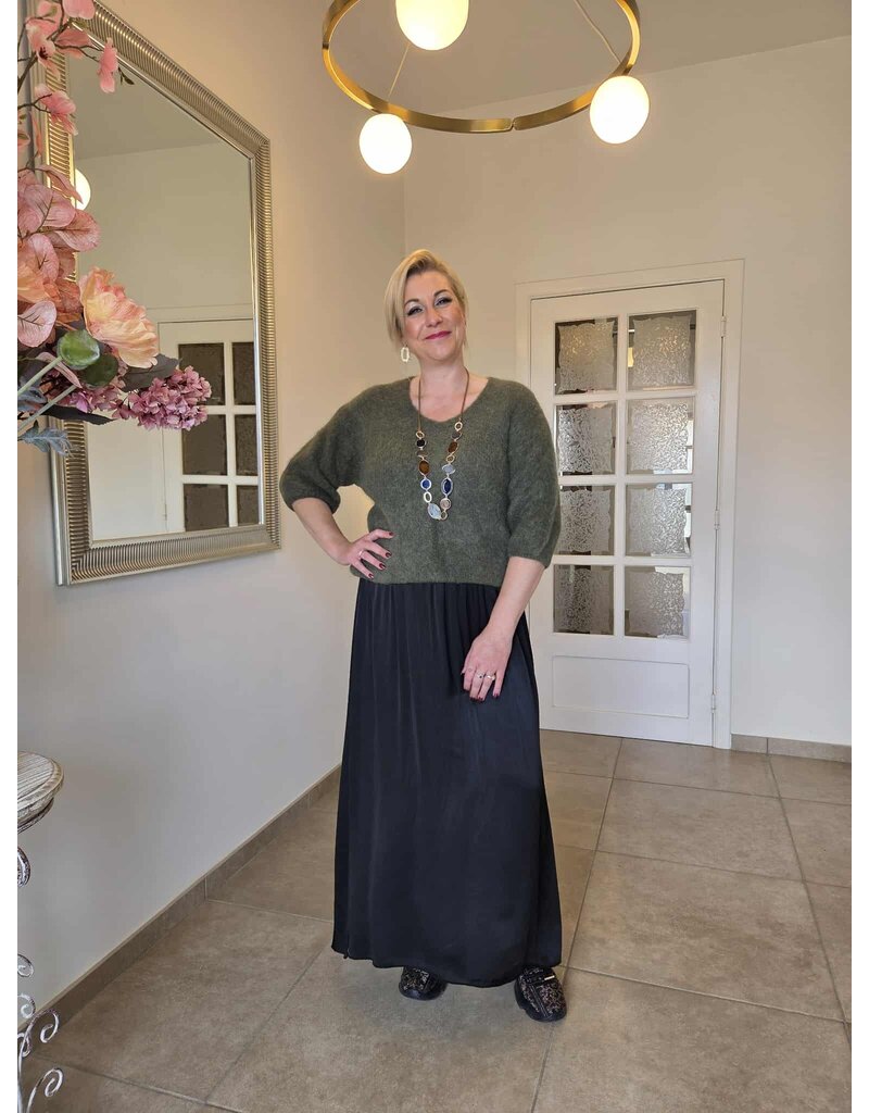 C'MELODIE LANGE ROK-ZWART