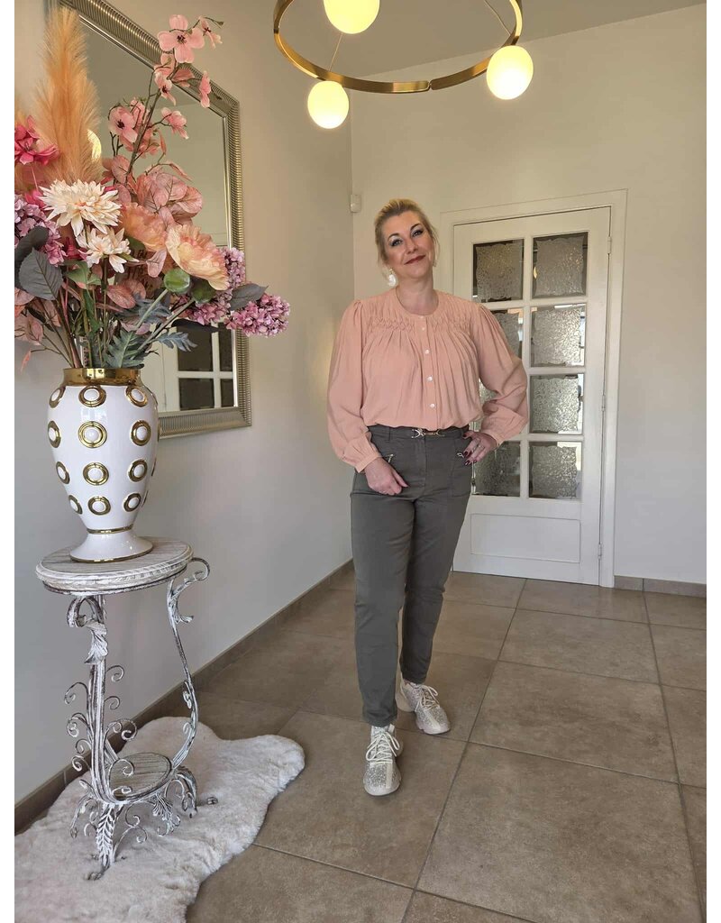 Julie Guerlande 66JG2PS015-PANTALON-VERT KAKI