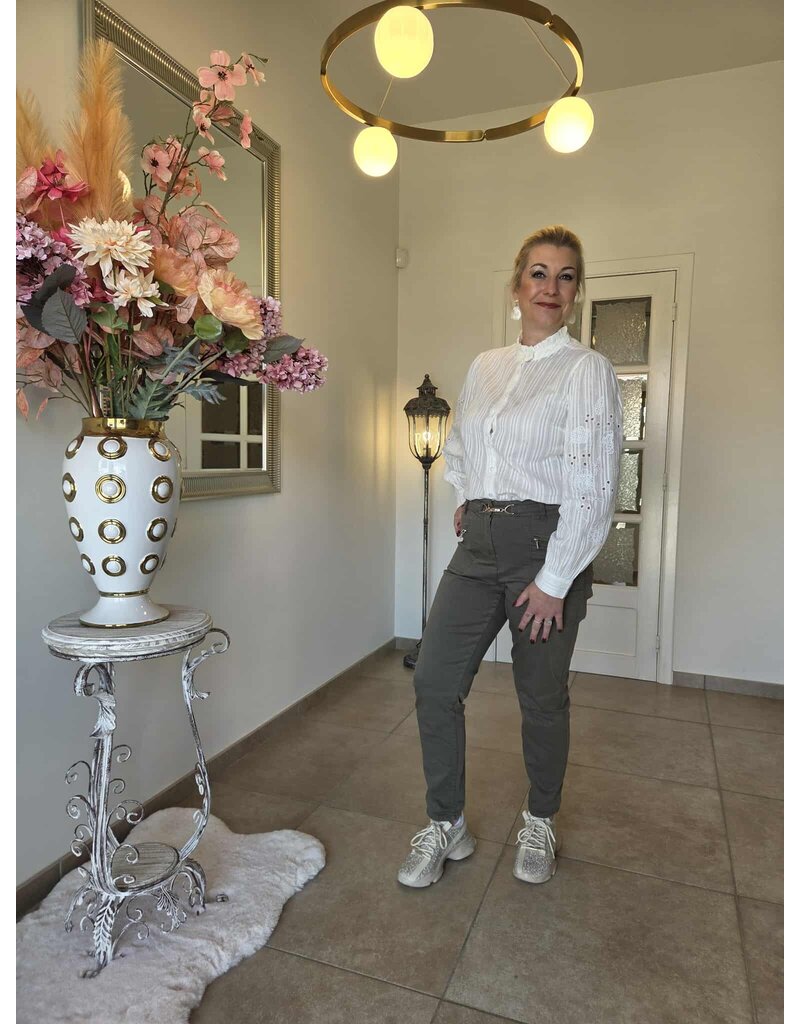 Julie Guerlande 66JG2PS015-PANTALON-VERT KAKI