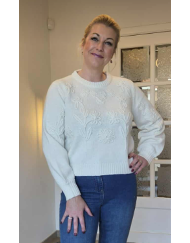 C'est Beau la Vie! 66CB2PU501-PULL-ECRU