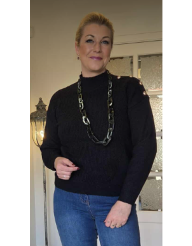 C'est Beau la Vie! 66CB2PU603-PULL-NOIR