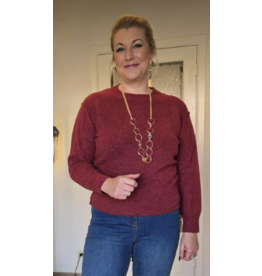 C'est Beau la Vie! 66CB2PU400-PULL-TERRE ROUGE