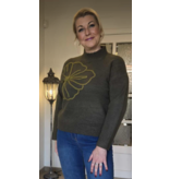 Julie Guerlande 66JG2PU200-PULL-VERT KAKI