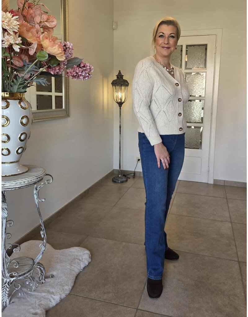 Julie Guerlande 66JG2GI300-GILET-ECRU/GLITTER