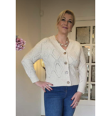 Julie Guerlande 66JG2GI300-GILET-ECRU/GLITTER