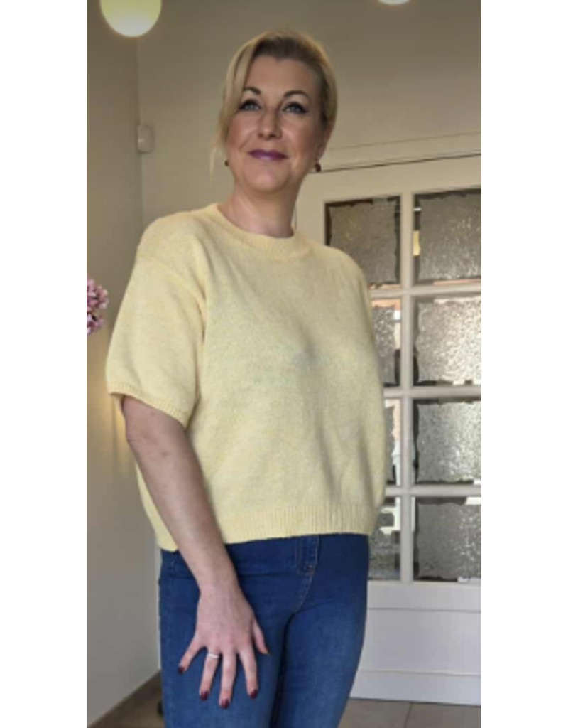 C'est Beau la Vie! 66CB2PU105-PULL-JAUNE