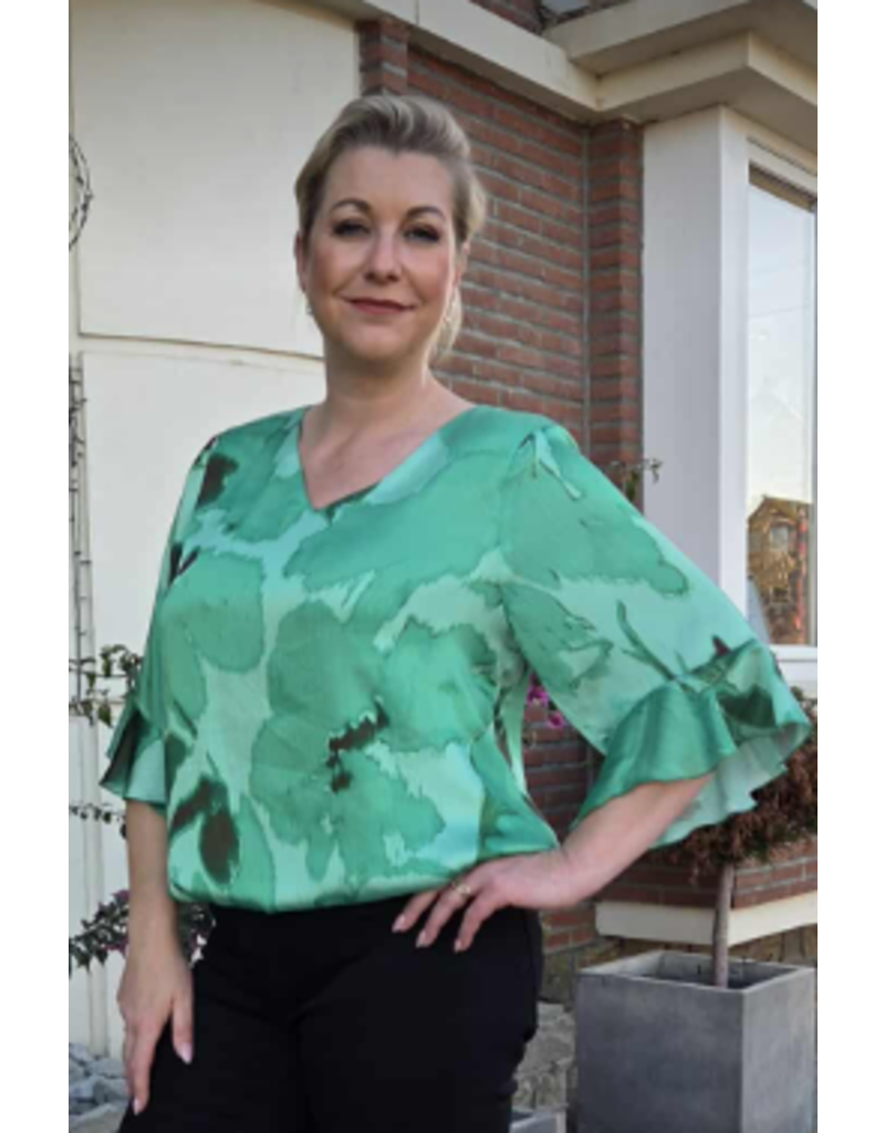 AMAGIA GINETTE-T-SHIRT-GROEN