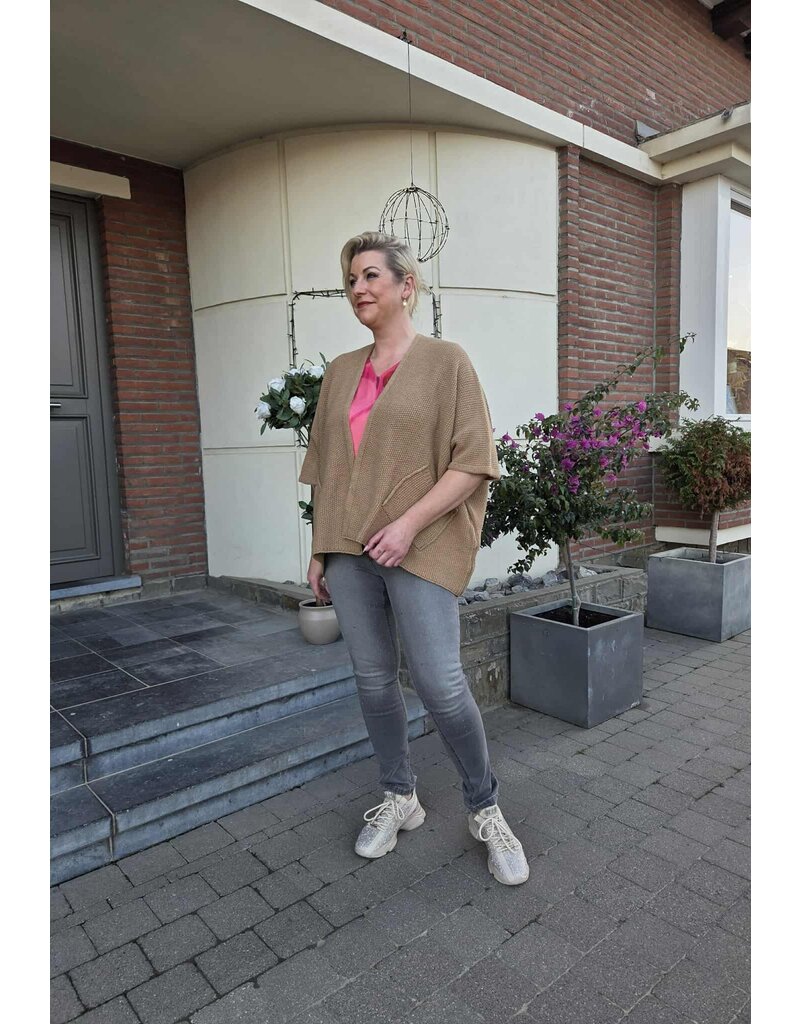 AMAGIA JASMIN-CARDIGAN-CAMEL