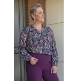 Julie Guerlande 66JG2CH601-BLOUSE-IMPRIME NOIR