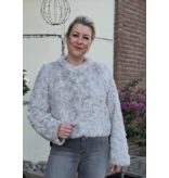 YES-ZEE 01G005-GIACCA ECOFUR-GRIGIO CHIARO