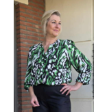 Smashed Lemon 25678-BLOUSE-GREEN MULTICOLOR