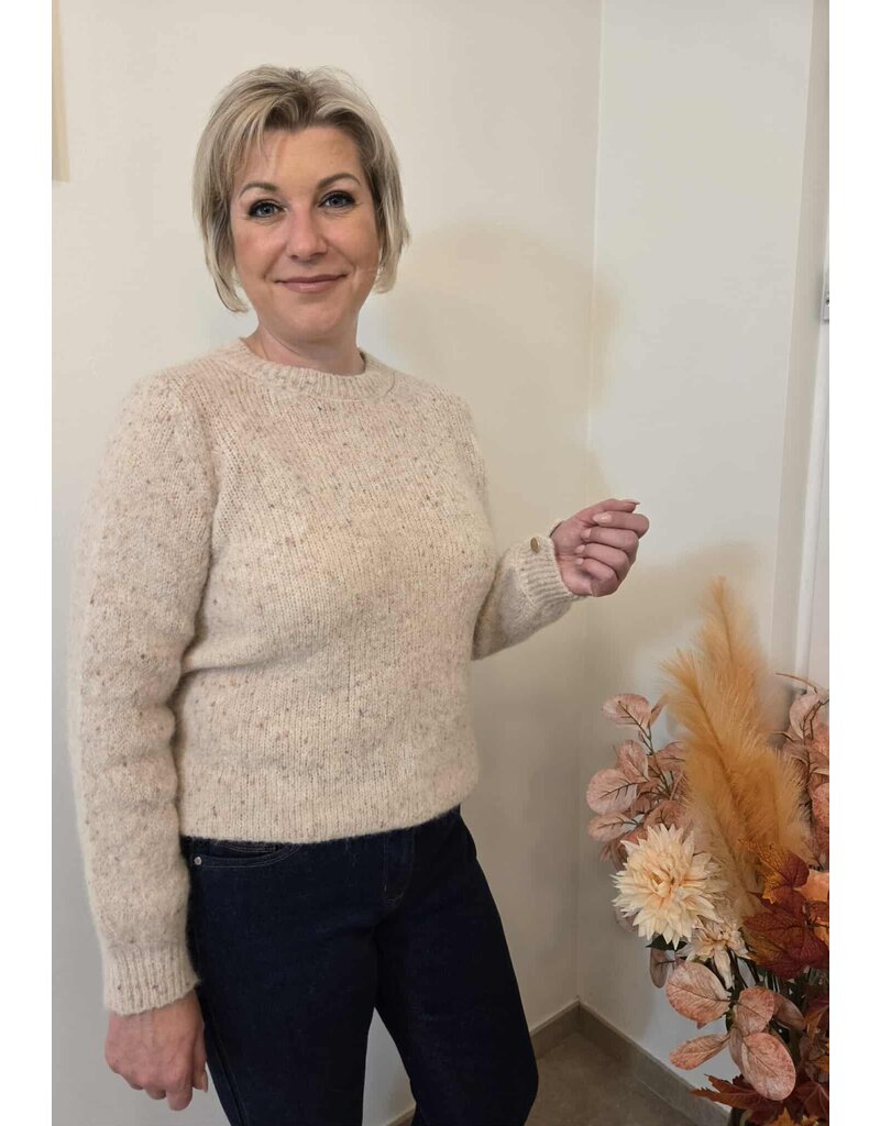 Julie Guerlande 66JG2PU501-PULL-BEIGE/ROSE