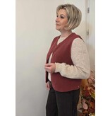 C'est Beau la Vie! 66CB2GI804-GILET-BORDEAUX