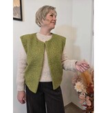 C'est Beau la Vie! 66CB2GI401-GILET-MOUSSE VERT