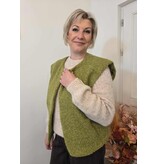 C'est Beau la Vie! 66CB2GI401-GILET-MOUSSE VERT