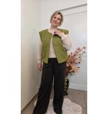 C'est Beau la Vie! 66CB2GI401-GILET-MOUSSE VERT