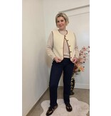 C'est Beau la Vie! 66CB2GI402-GILET-ECRU