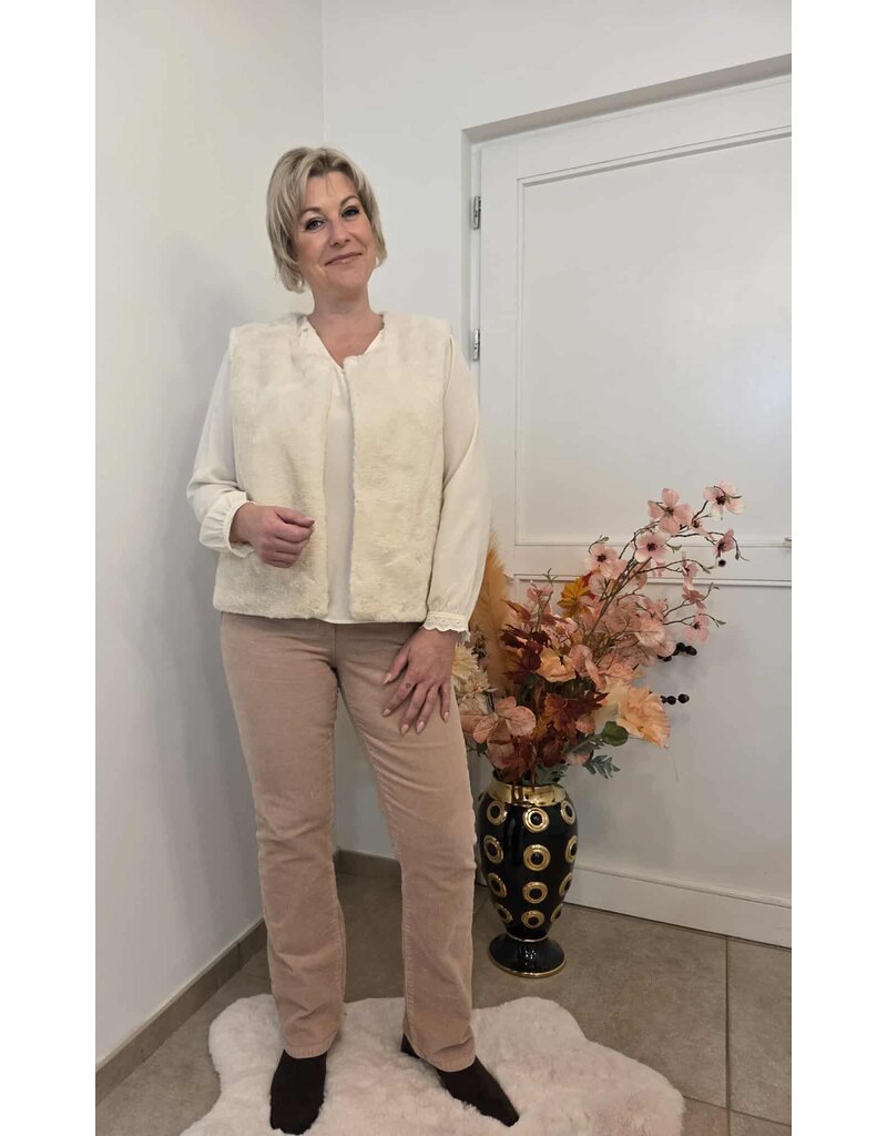 C'est Beau la Vie! 66JG2PS510-BROEK-BEIGE ROSE