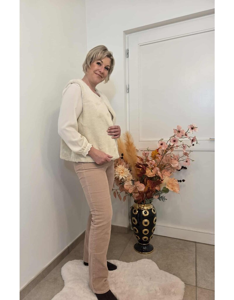 C'est Beau la Vie! 66JG2PS510-BROEK-BEIGE ROSE