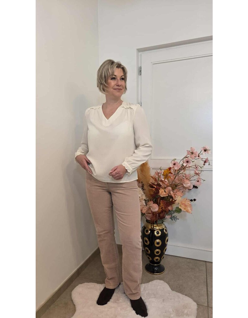 C'est Beau la Vie! 66JG2PS510-BROEK-BEIGE ROSE